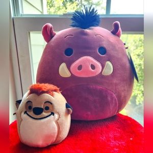 NWT Pumbaa & Timon Squishmallow